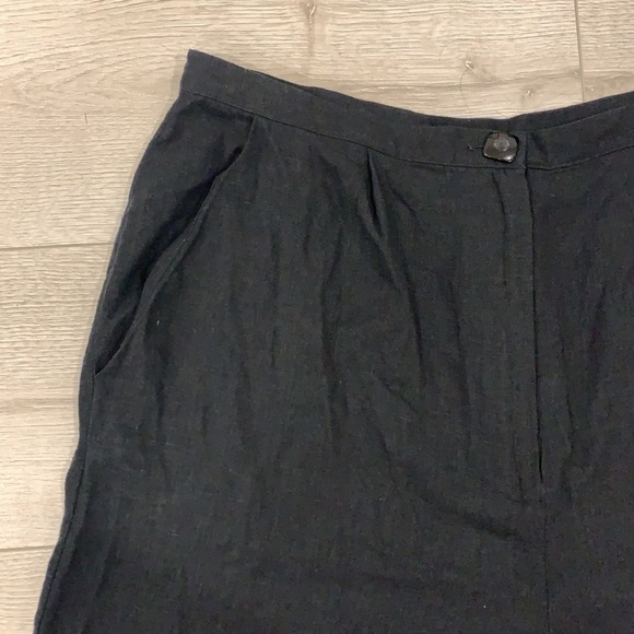 New UO High Waisted Black Linen Shorts size Large - Picture 4 of 10